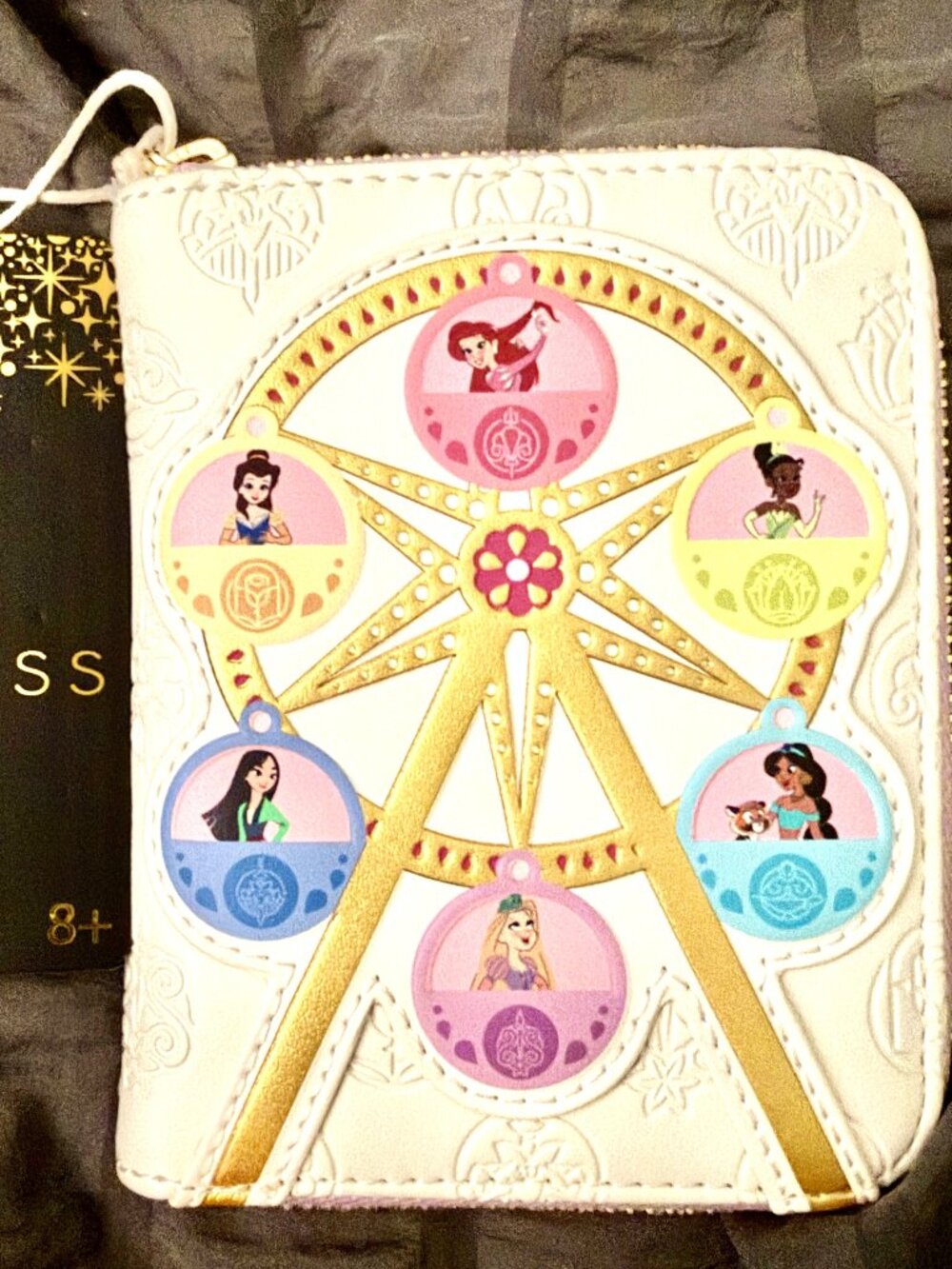 Disney Princess Ferris Wheel Loungefly zip-around wallet